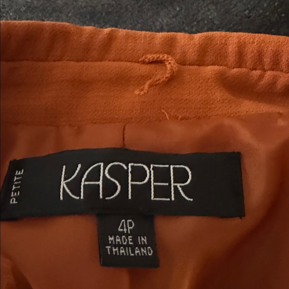 Kasper Women's Bold Orange Blazer - Picture 4 of 4